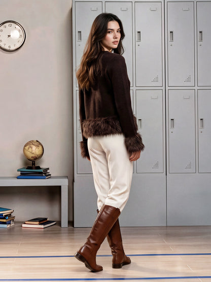 Fur Cardigan