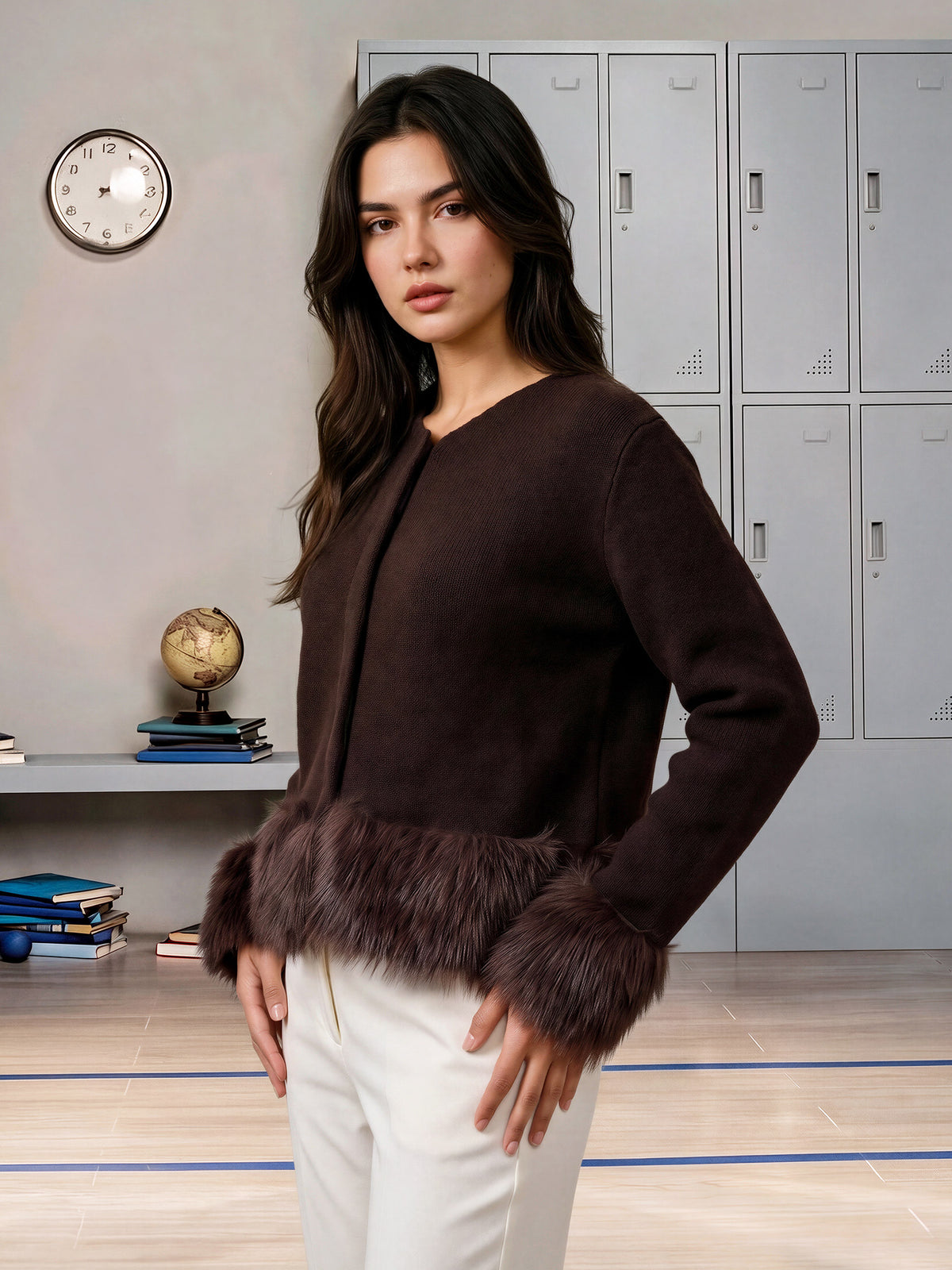 Fur Cardigan