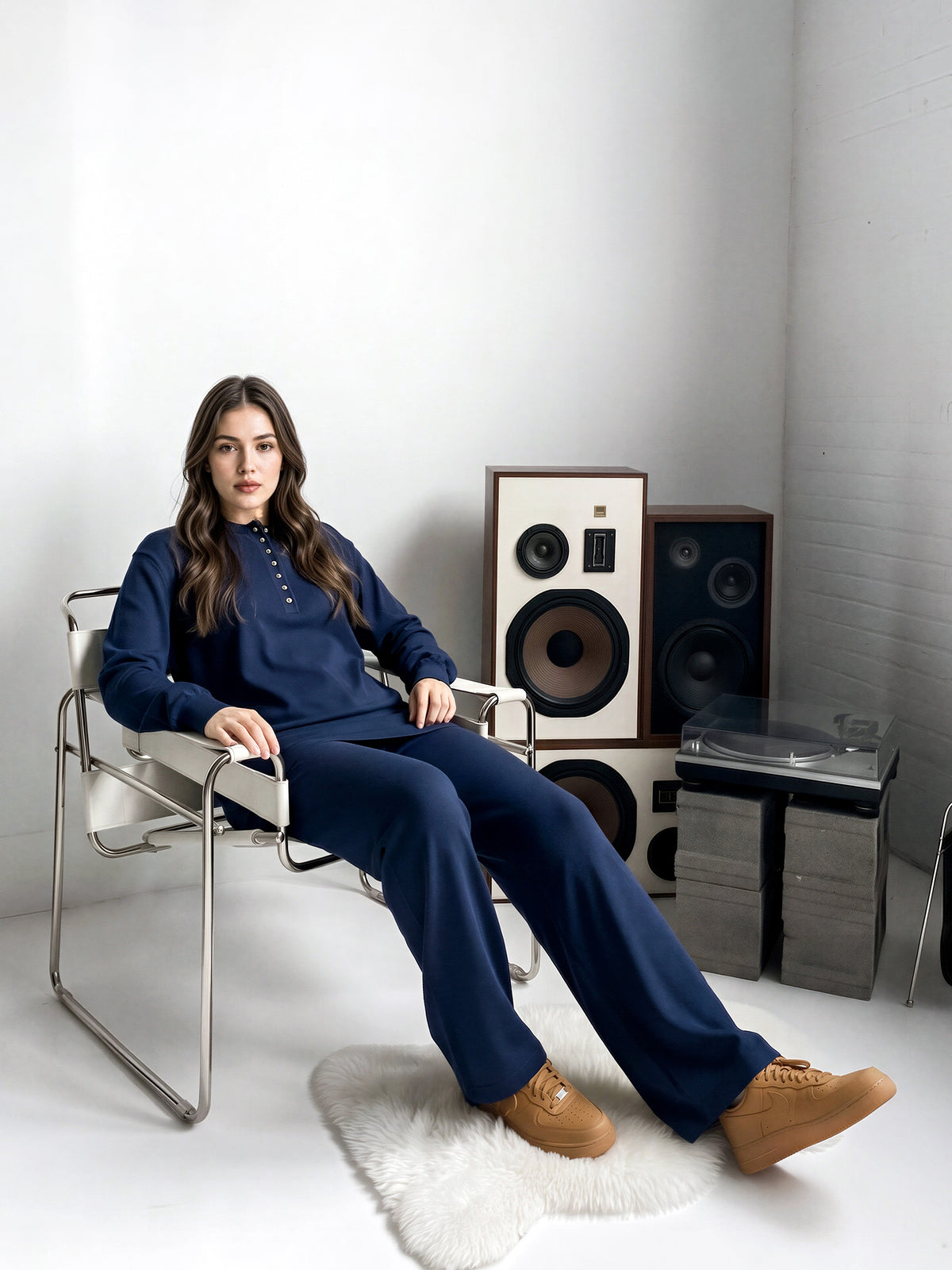 Collared Woolen Co-ord