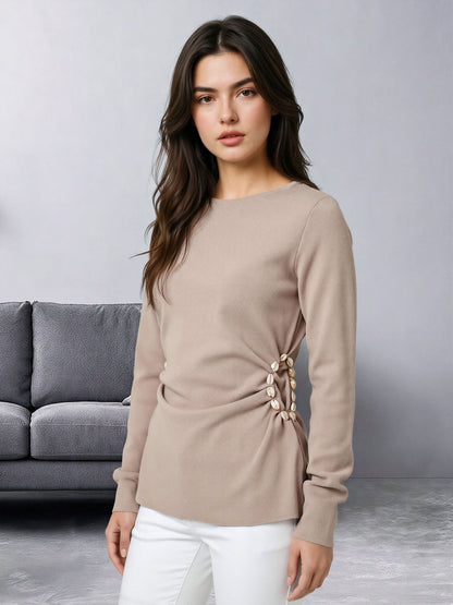 Shell Bead Sweater