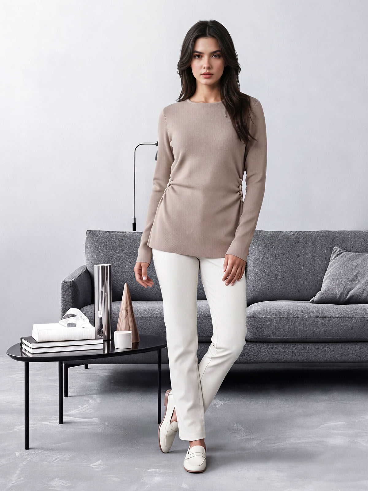 Shell Bead Sweater