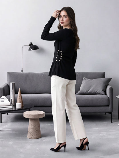 Shell Bead Sweater