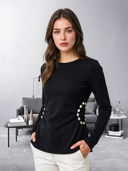 Shell Bead Sweater