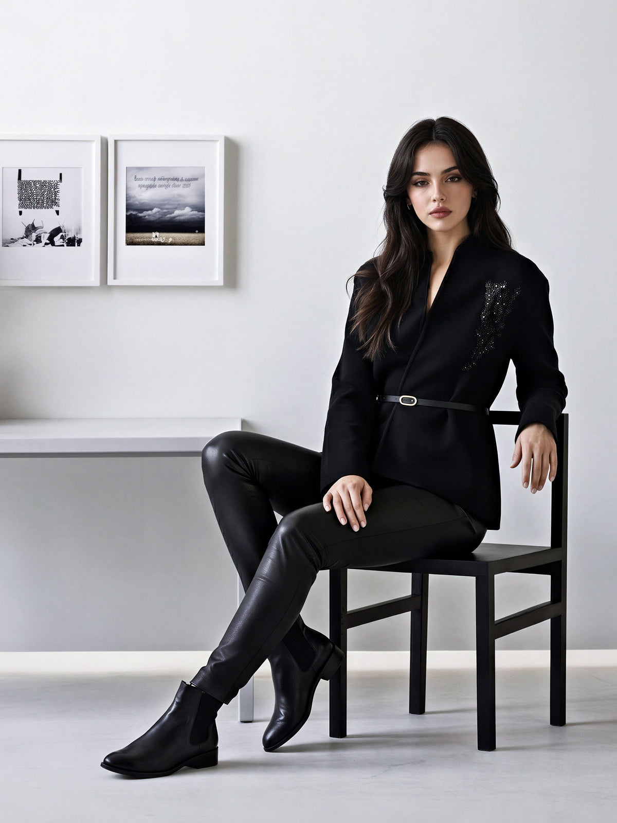 Woolen Cardigan- Embellished