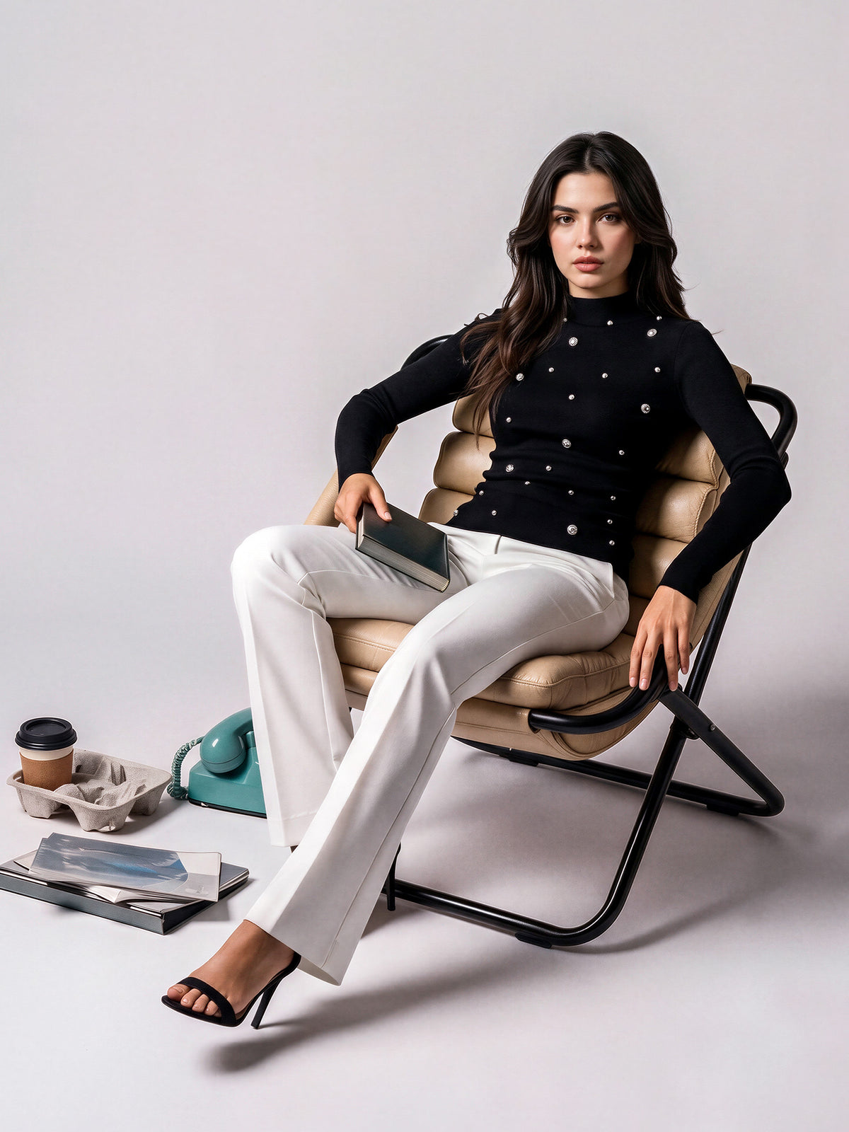 Studded Woolen Sweater