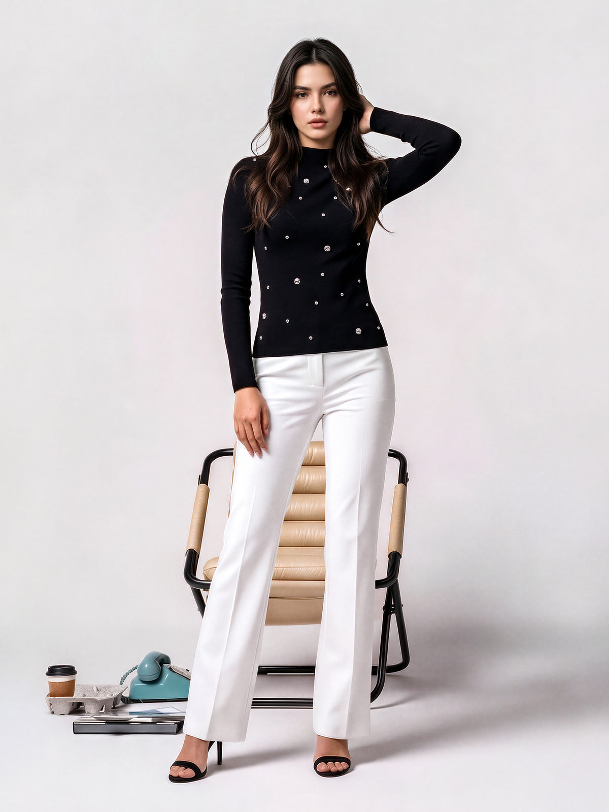 Studded Woolen Sweater