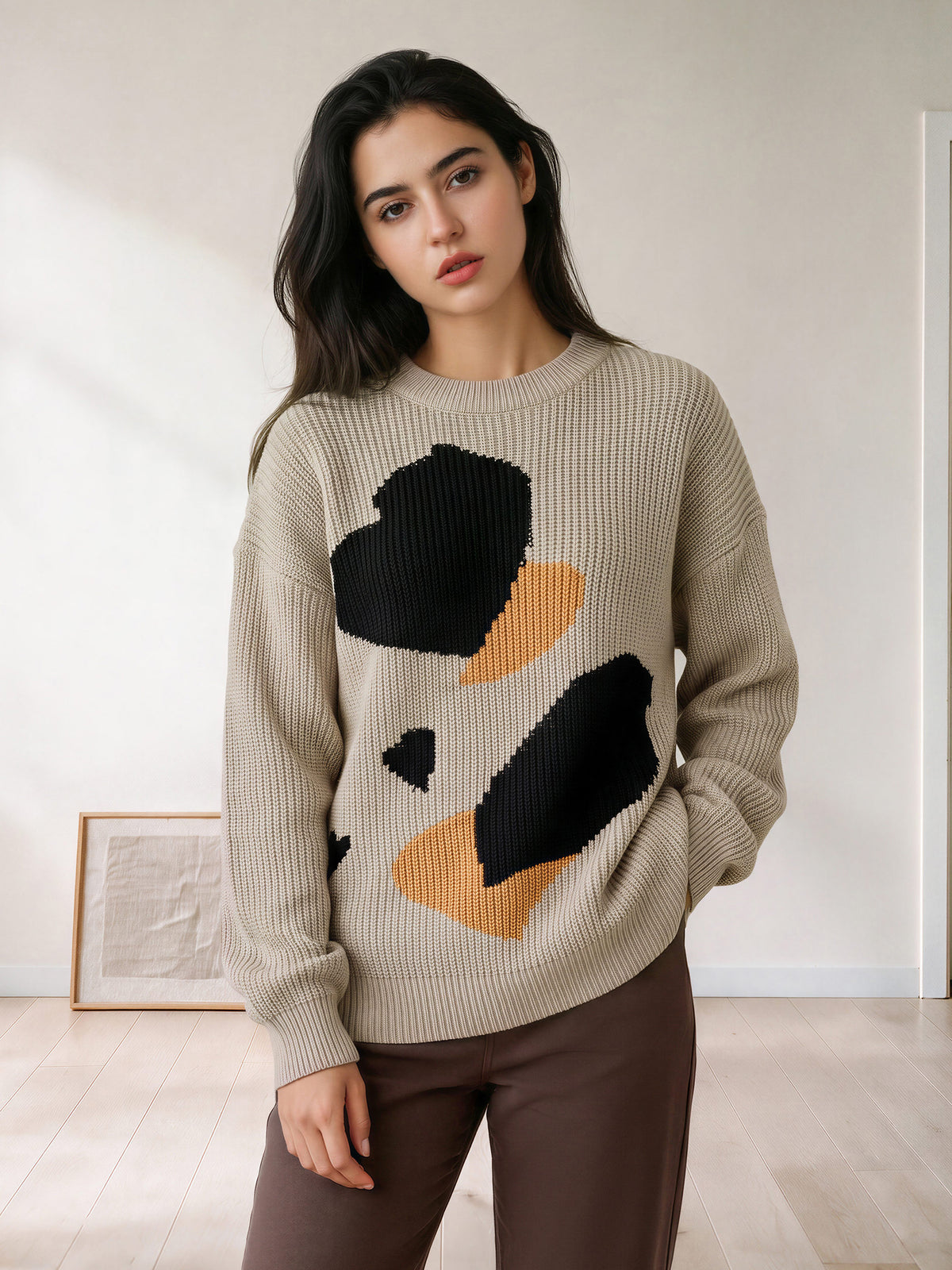 Graphic Knit Sweater