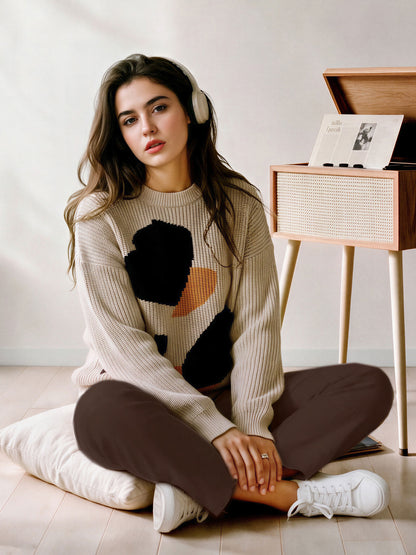 Graphic Knit Sweater