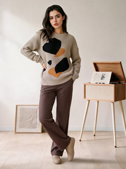 Graphic Knit Sweater