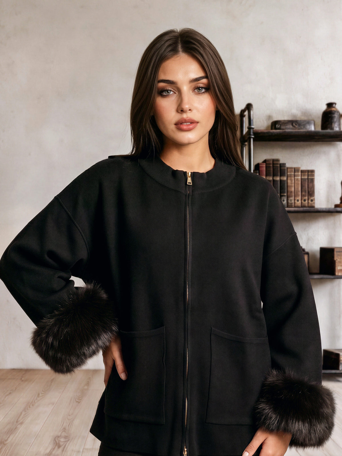 Zip Knit Cardigan