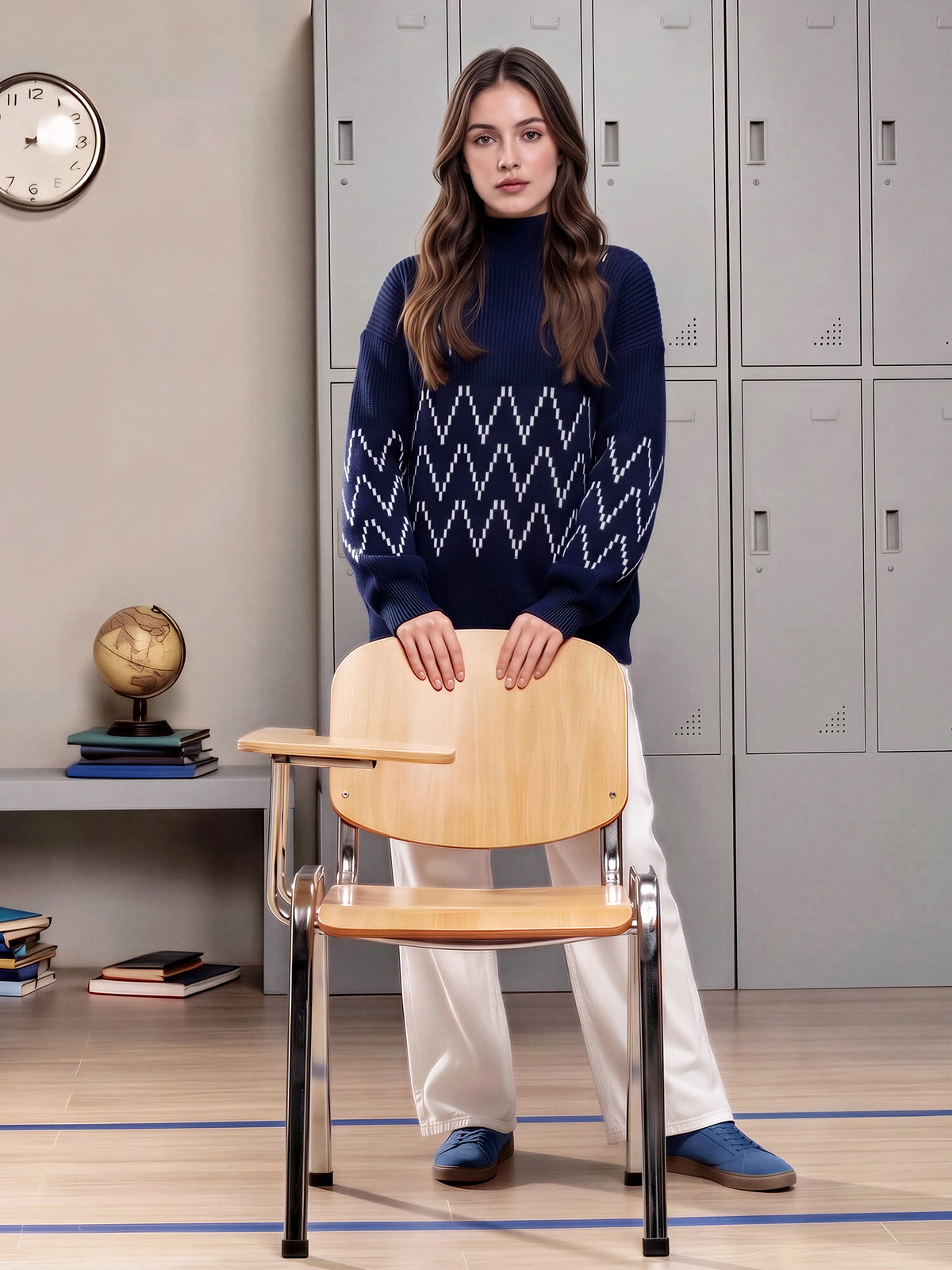 Woolen Jacquard Sweater