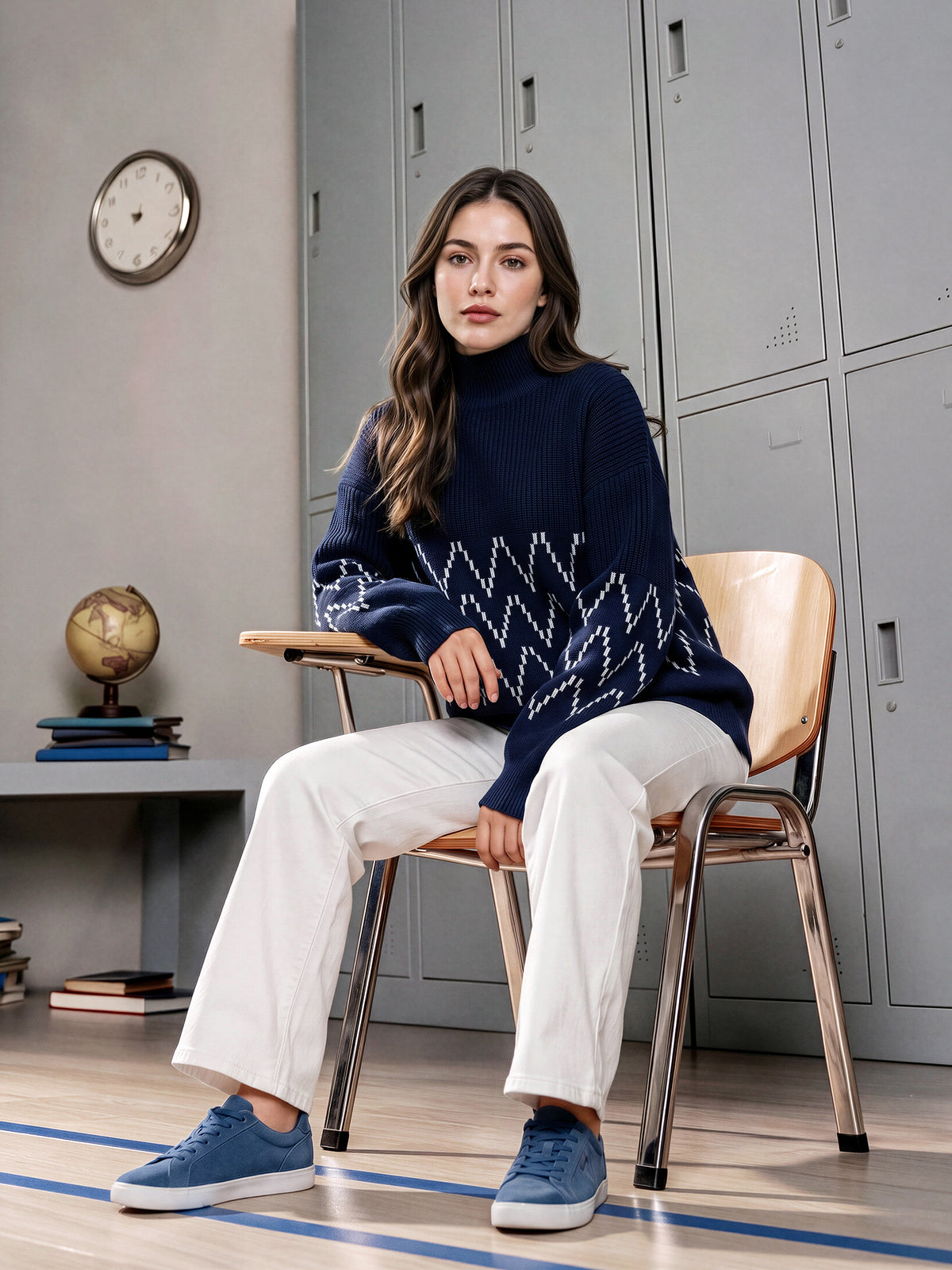 Woolen Jacquard Sweater