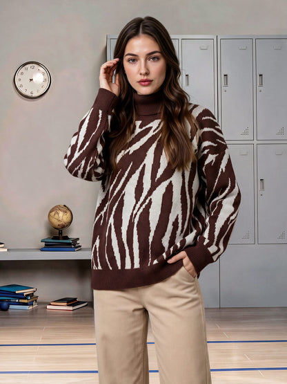 Woolen Jacquard Sweater