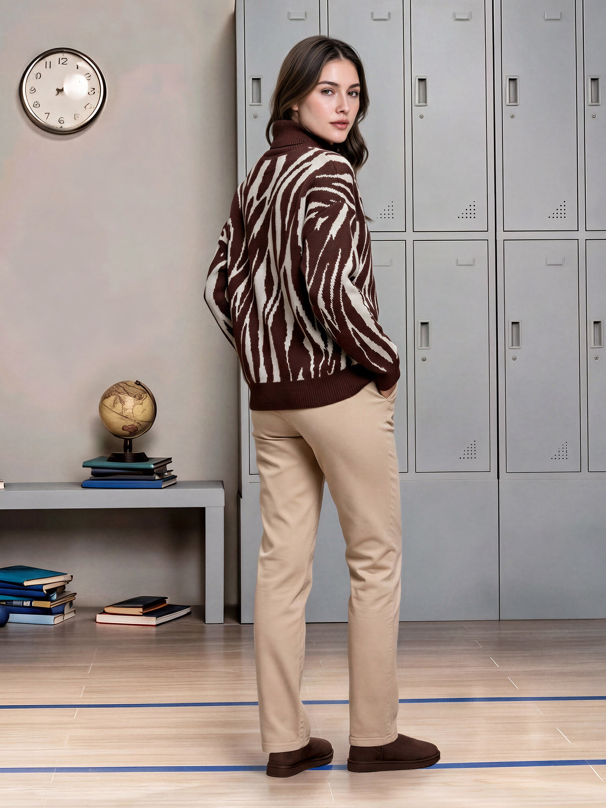 Woolen Jacquard Sweater
