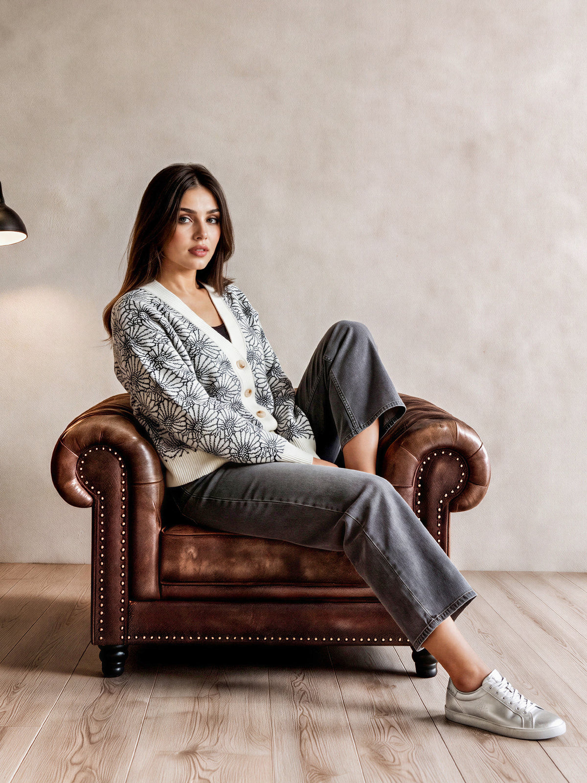 Floral Knit Cardigan