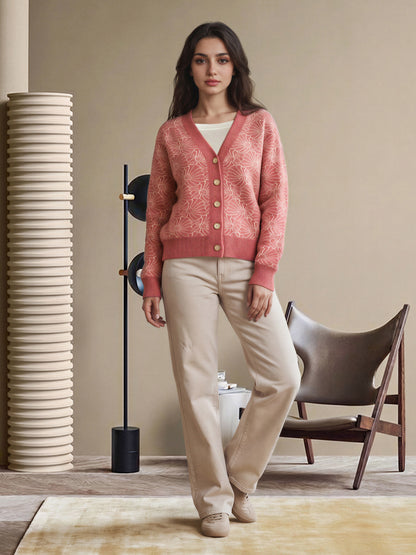 Floral Knit Cardigan