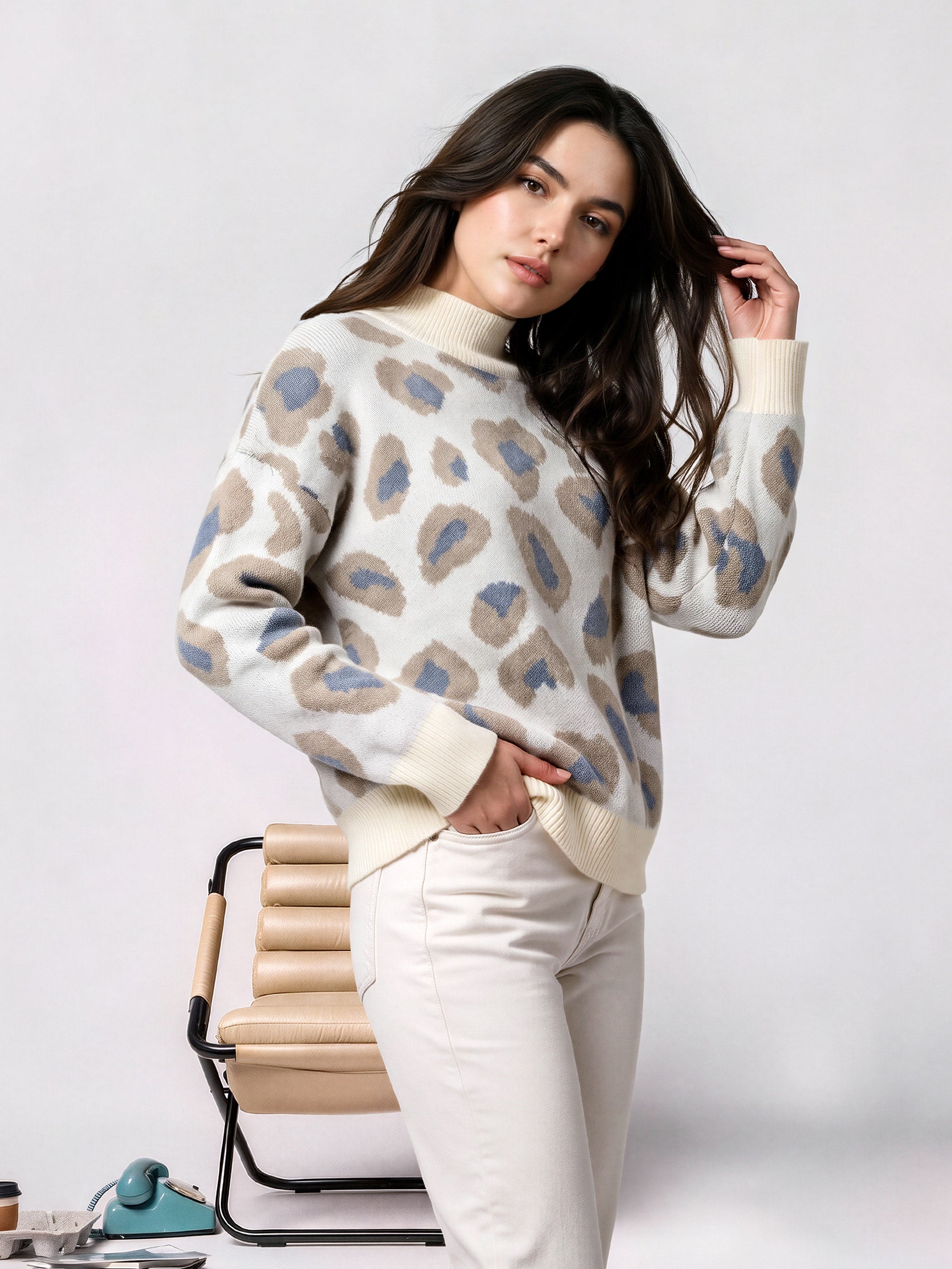 Woolen Jacquard Sweater – Limelightpk
