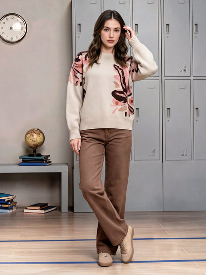 Woolen Jacquard Sweater