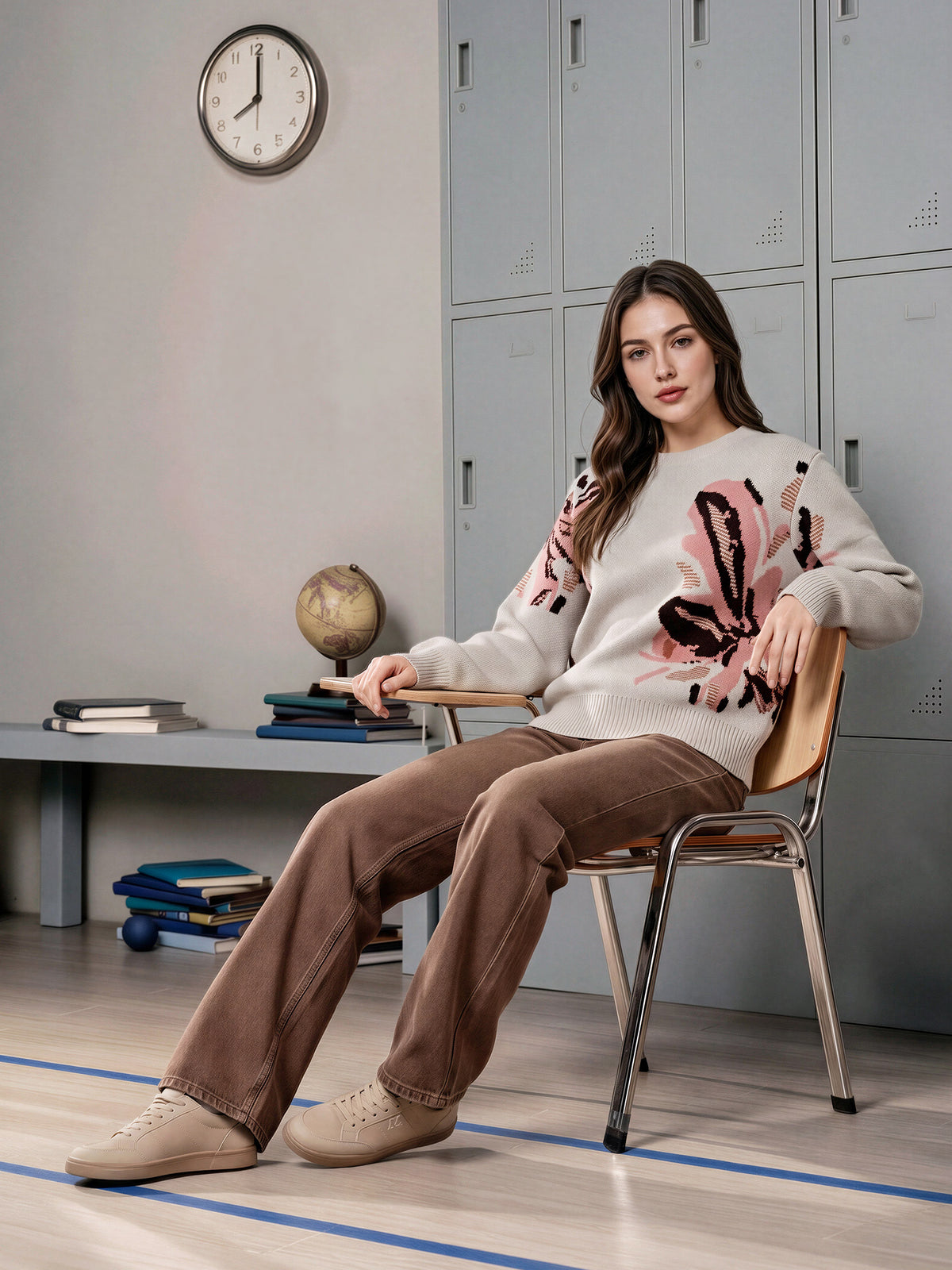 Woolen Jacquard Sweater