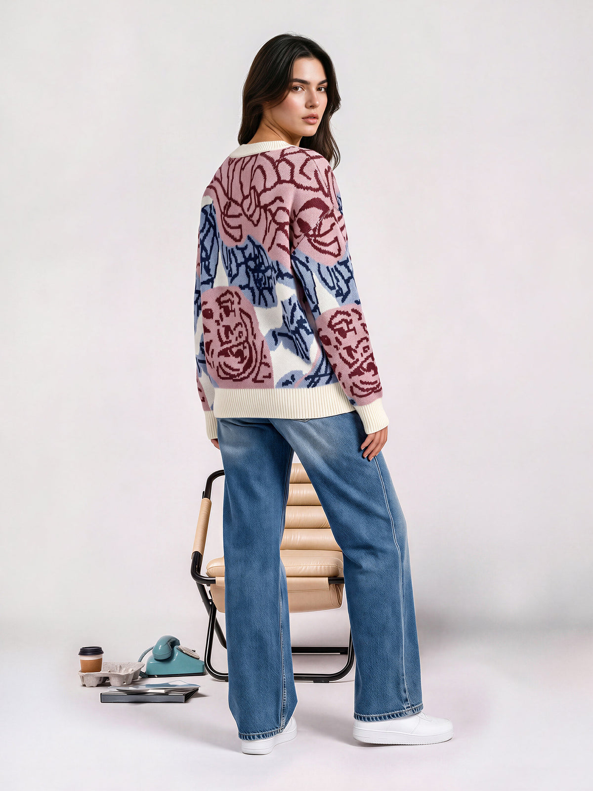 Woolen Jacquard Sweater