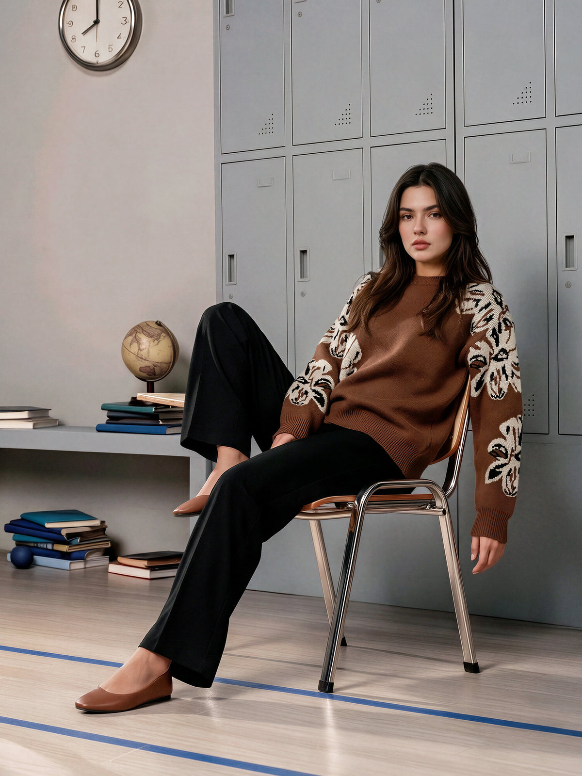 Woolen Jacquard Sweater
