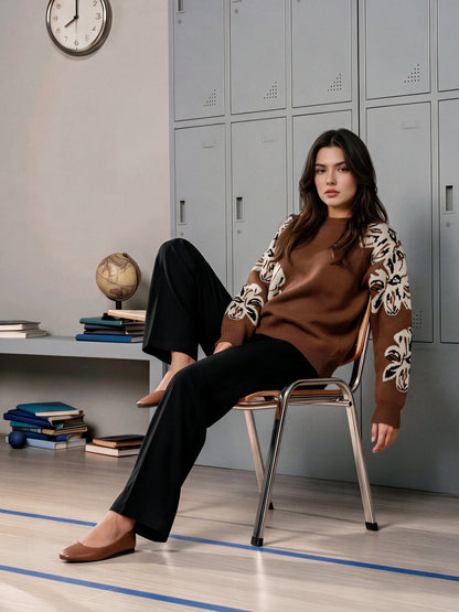 Woolen Jacquard Sweater