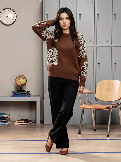 Woolen Jacquard Sweater