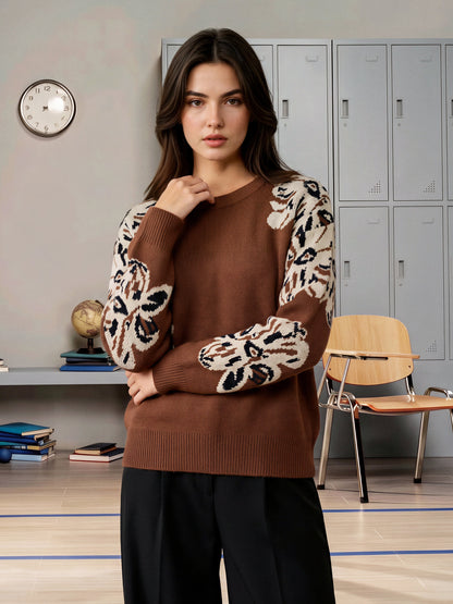 Woolen Jacquard Sweater