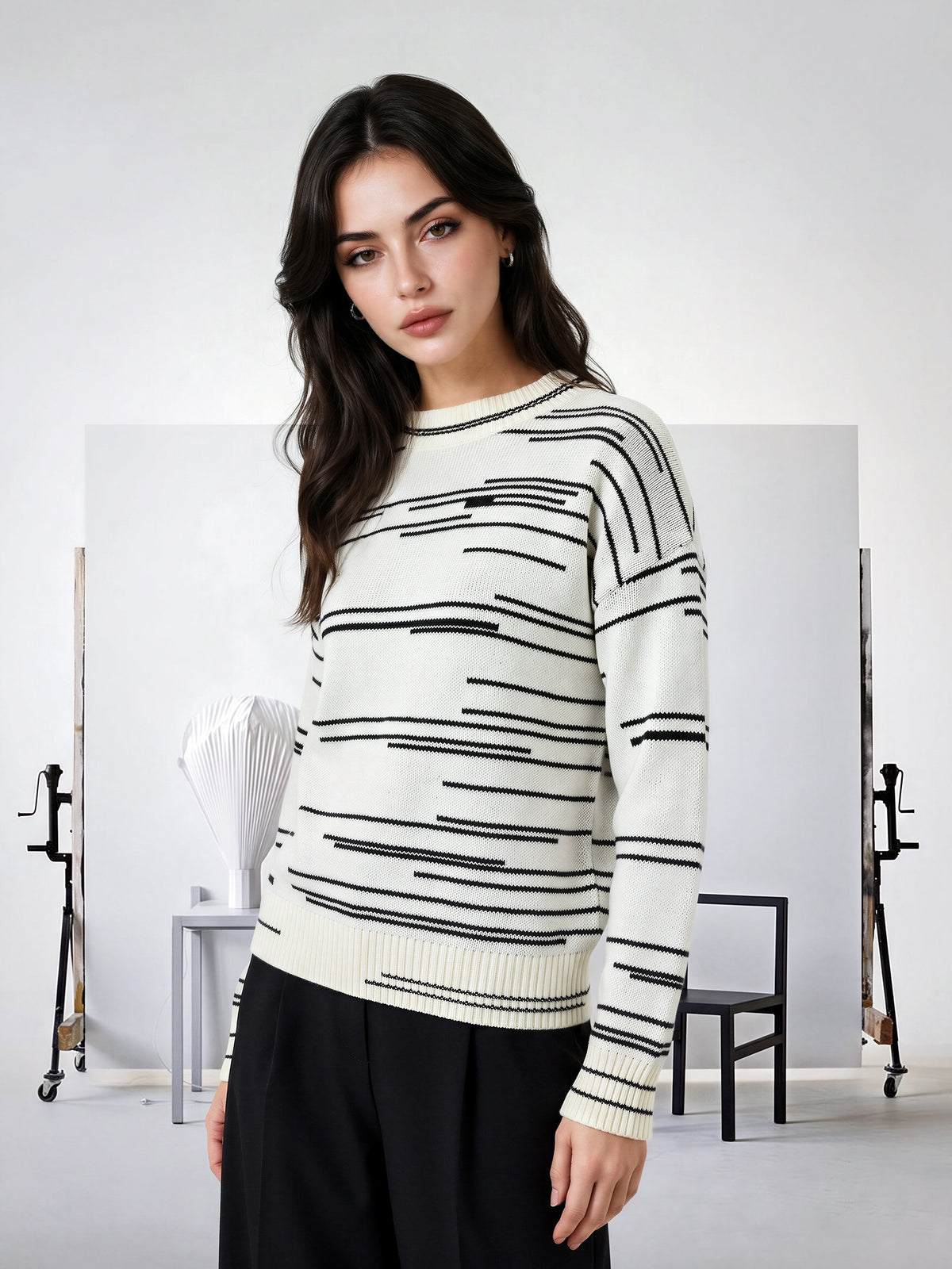 Woolen Jacquard Sweater