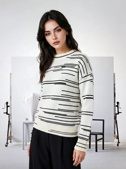 Woolen Jacquard Sweater
