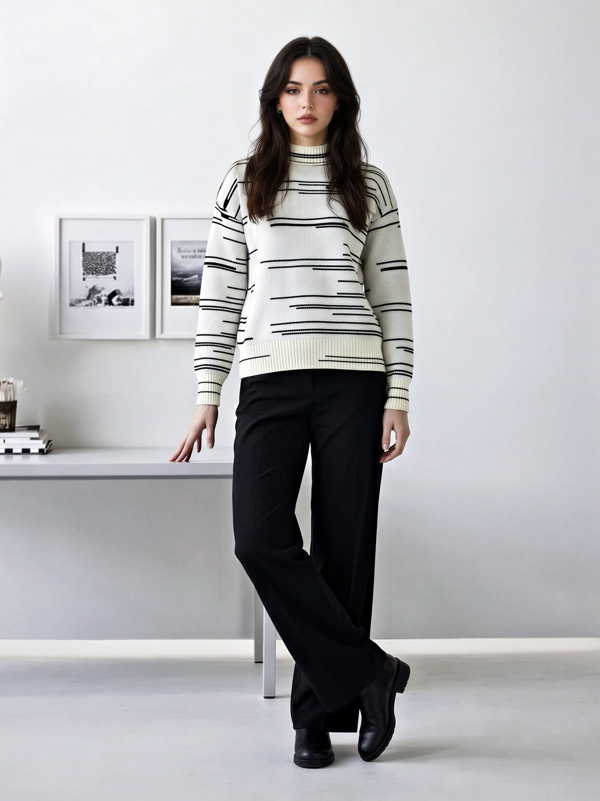 Woolen Jacquard Sweater