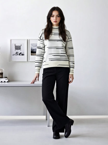 Woolen Jacquard Sweater