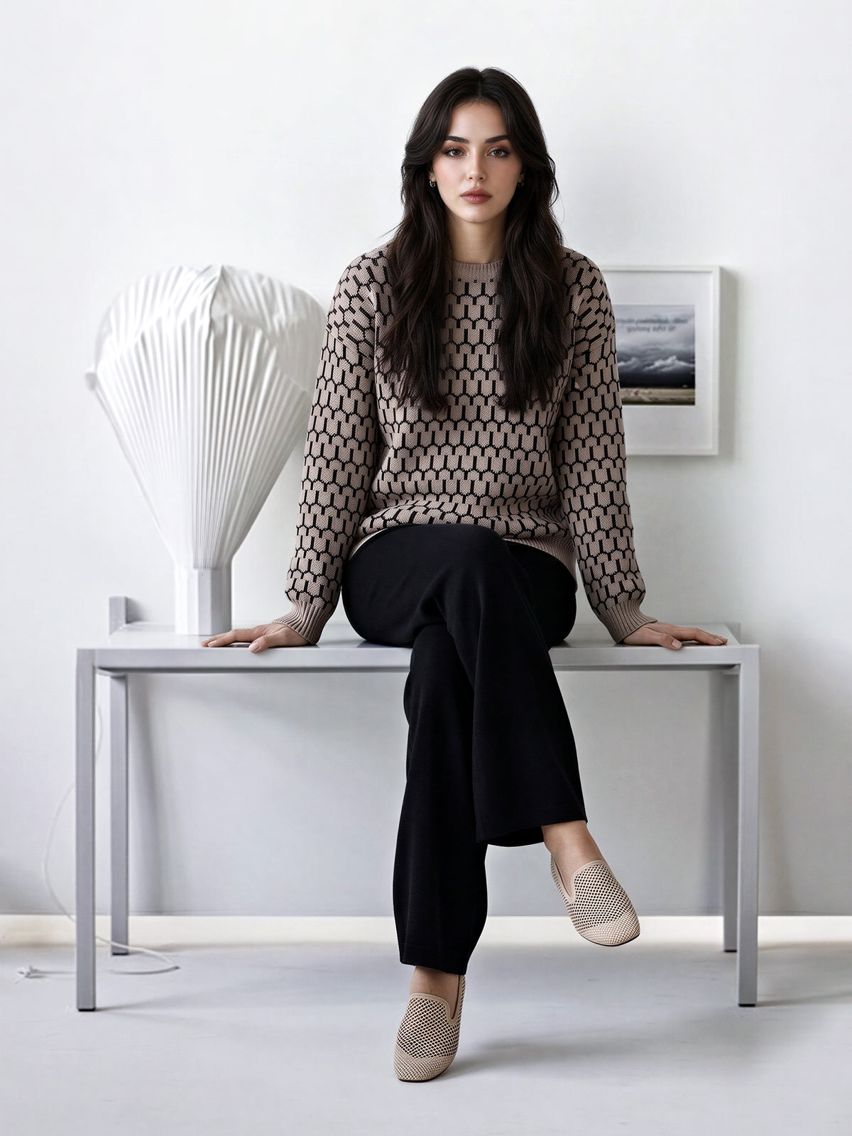 Woolen Jacquard Co-ord Set