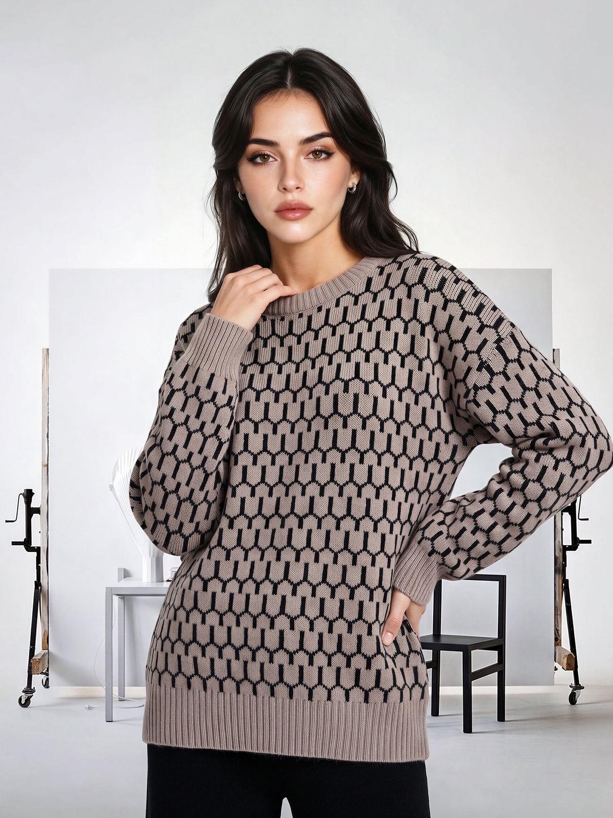 Woolen Jacquard Co-ord Set