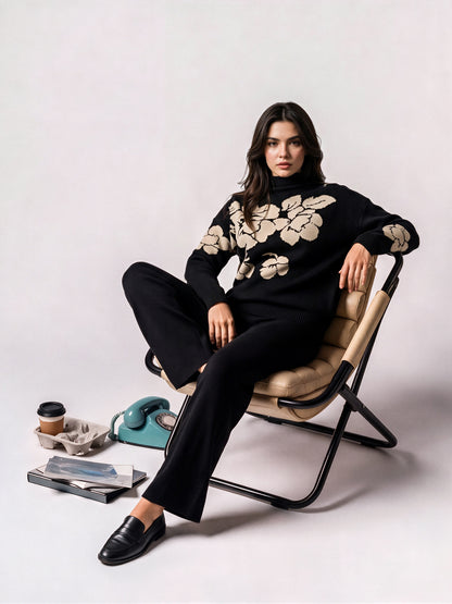 Woolen Jacquard Co-ord Set