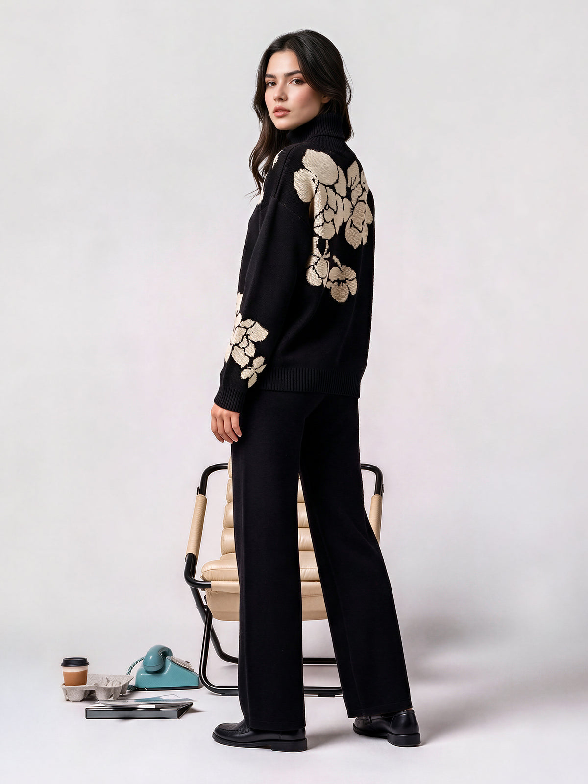 Woolen Jacquard Co-ord Set