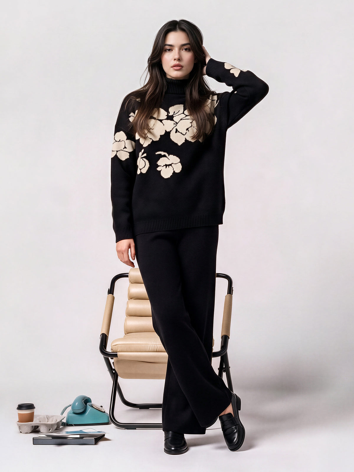 Woolen Jacquard Co-ord Set