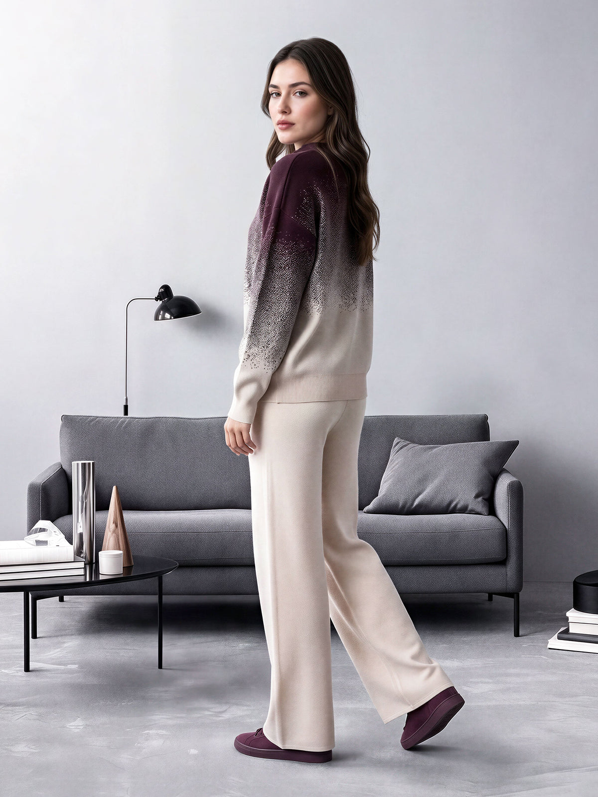 Woolen Jacquard Co-ord Set