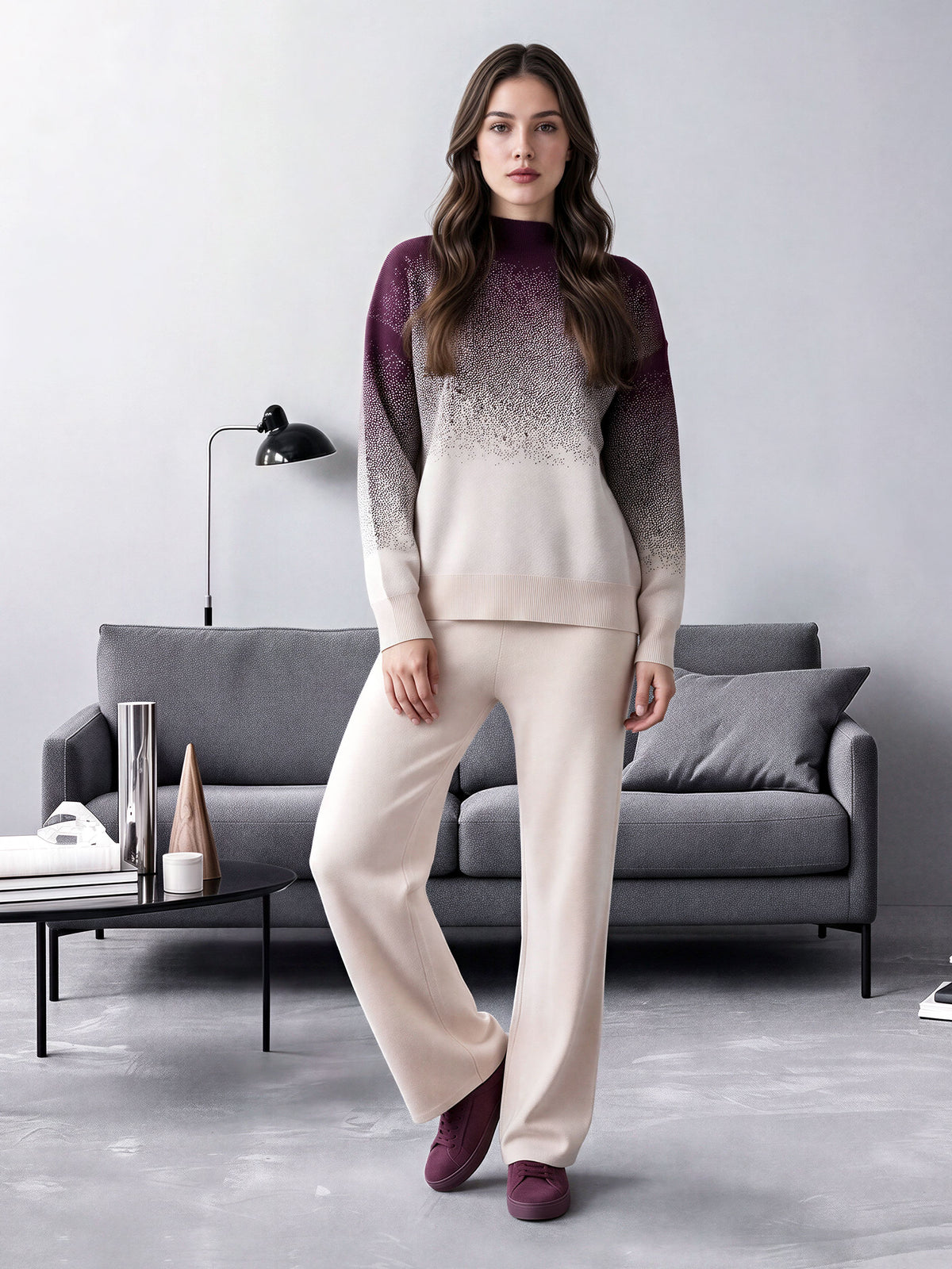 Woolen Jacquard Co-ord Set