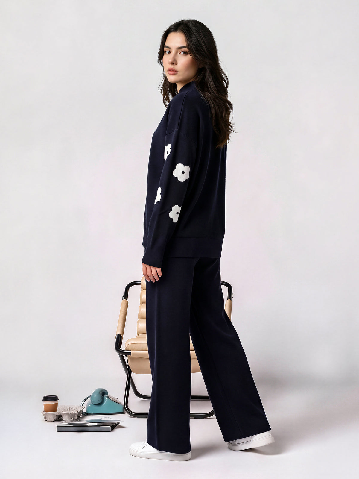 Woolen Jacquard Co-ord Set