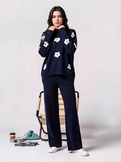 Woolen Jacquard Co-ord Set