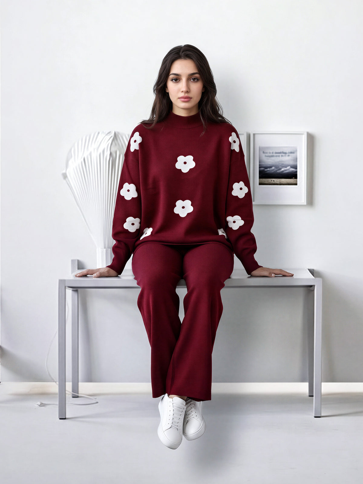 Woolen Jacquard Co-ord Set
