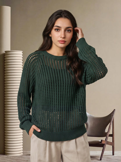 Open Knit Sweater