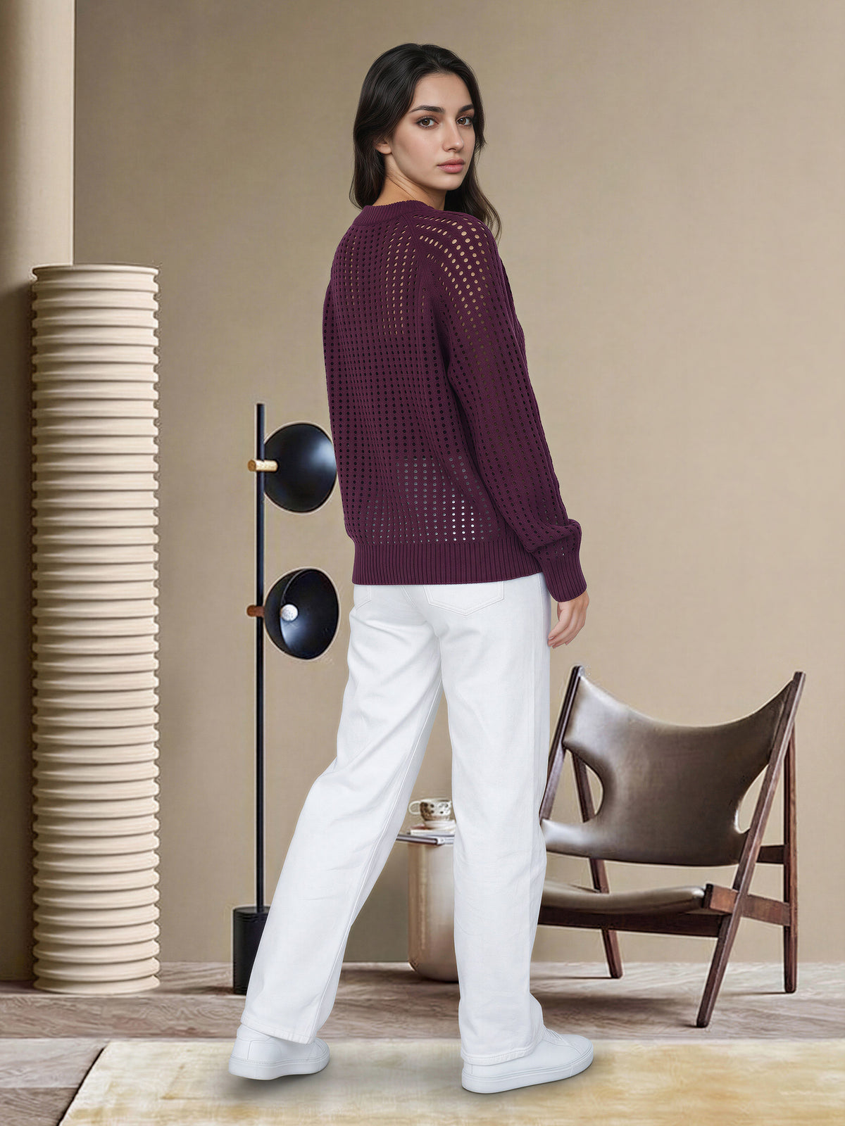Open Knit Sweater