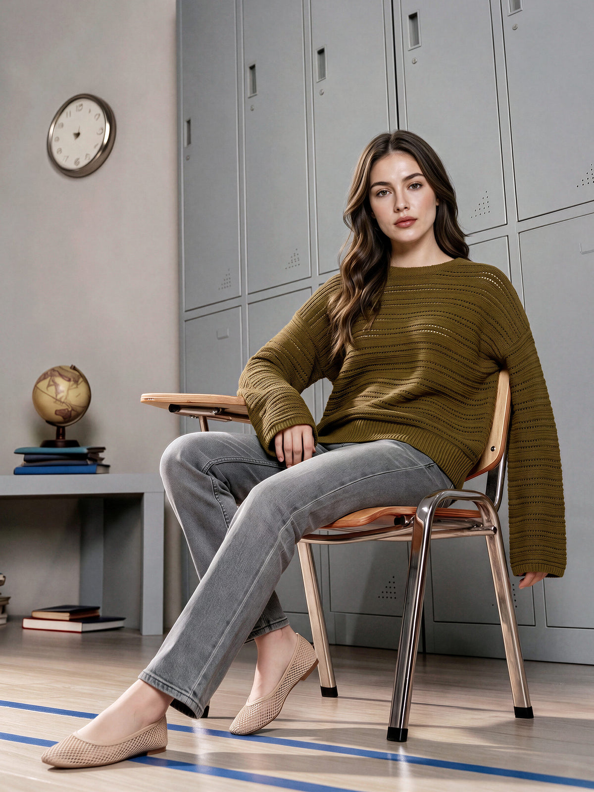 Openwork Woolen Sweater