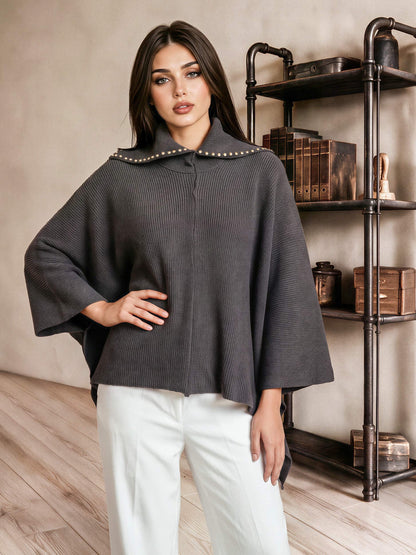 Stud Collar Cape