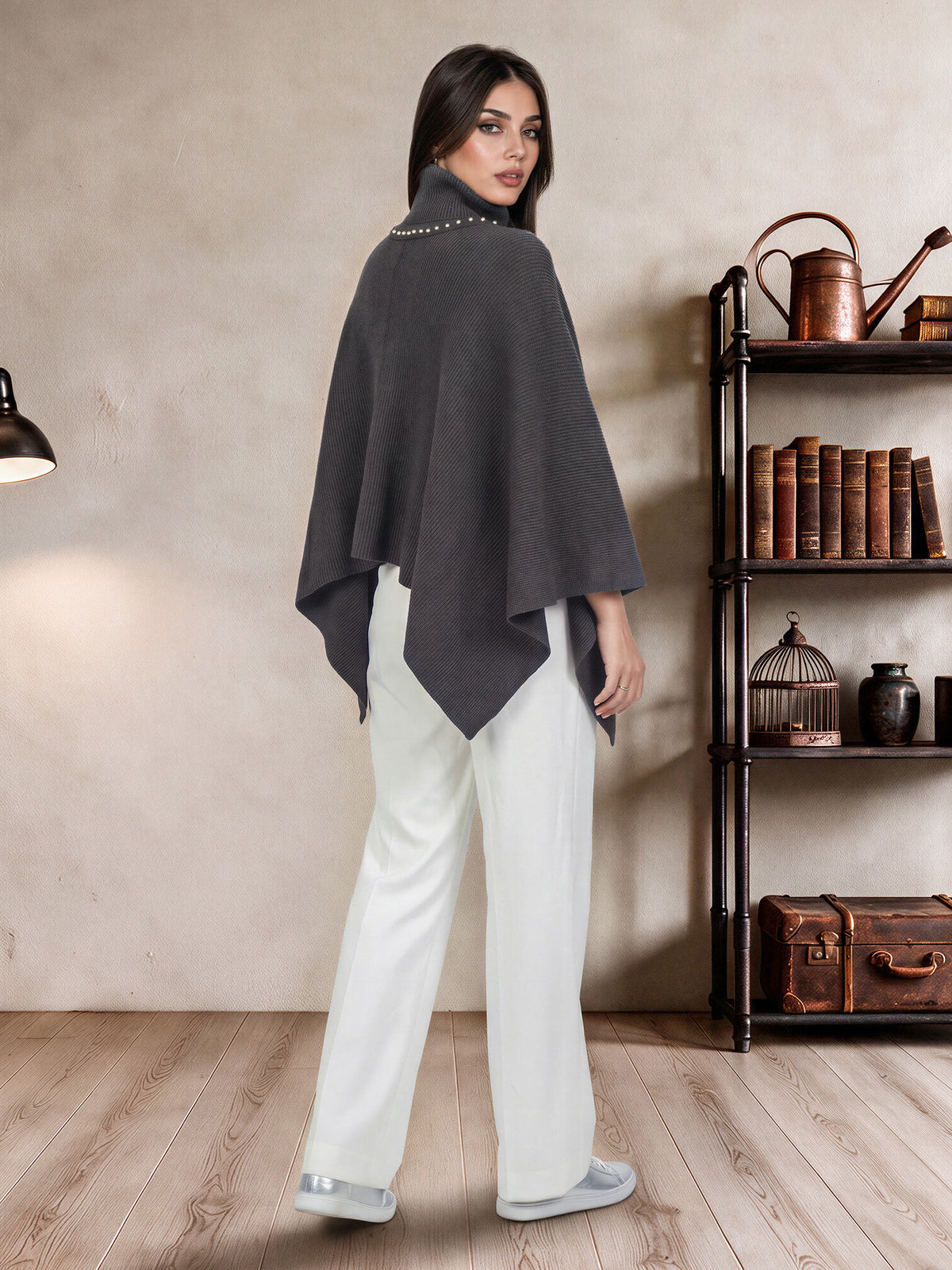 Stud Collar Cape