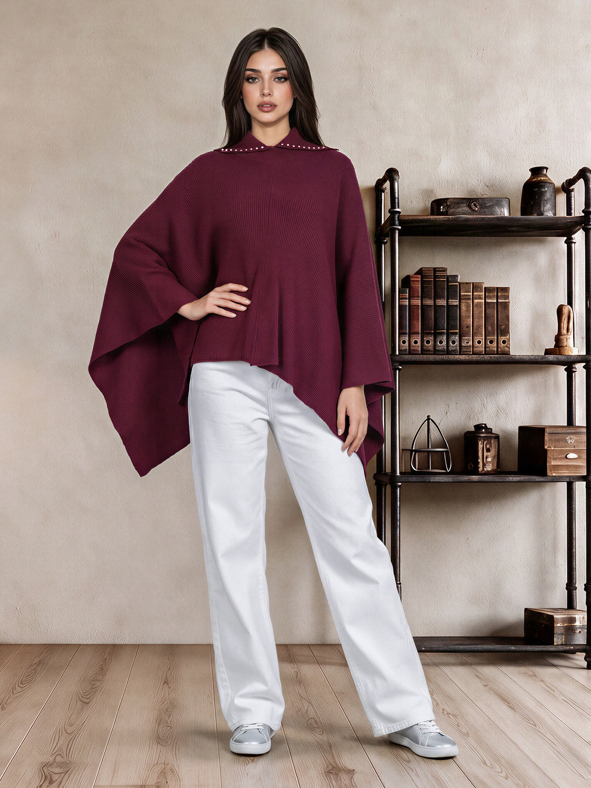 Stud Collar Cape