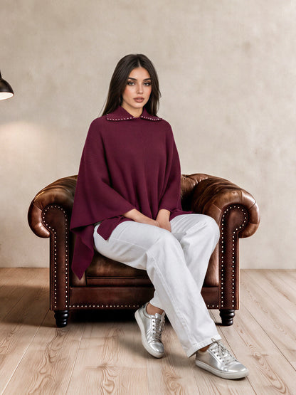 Stud Collar Cape