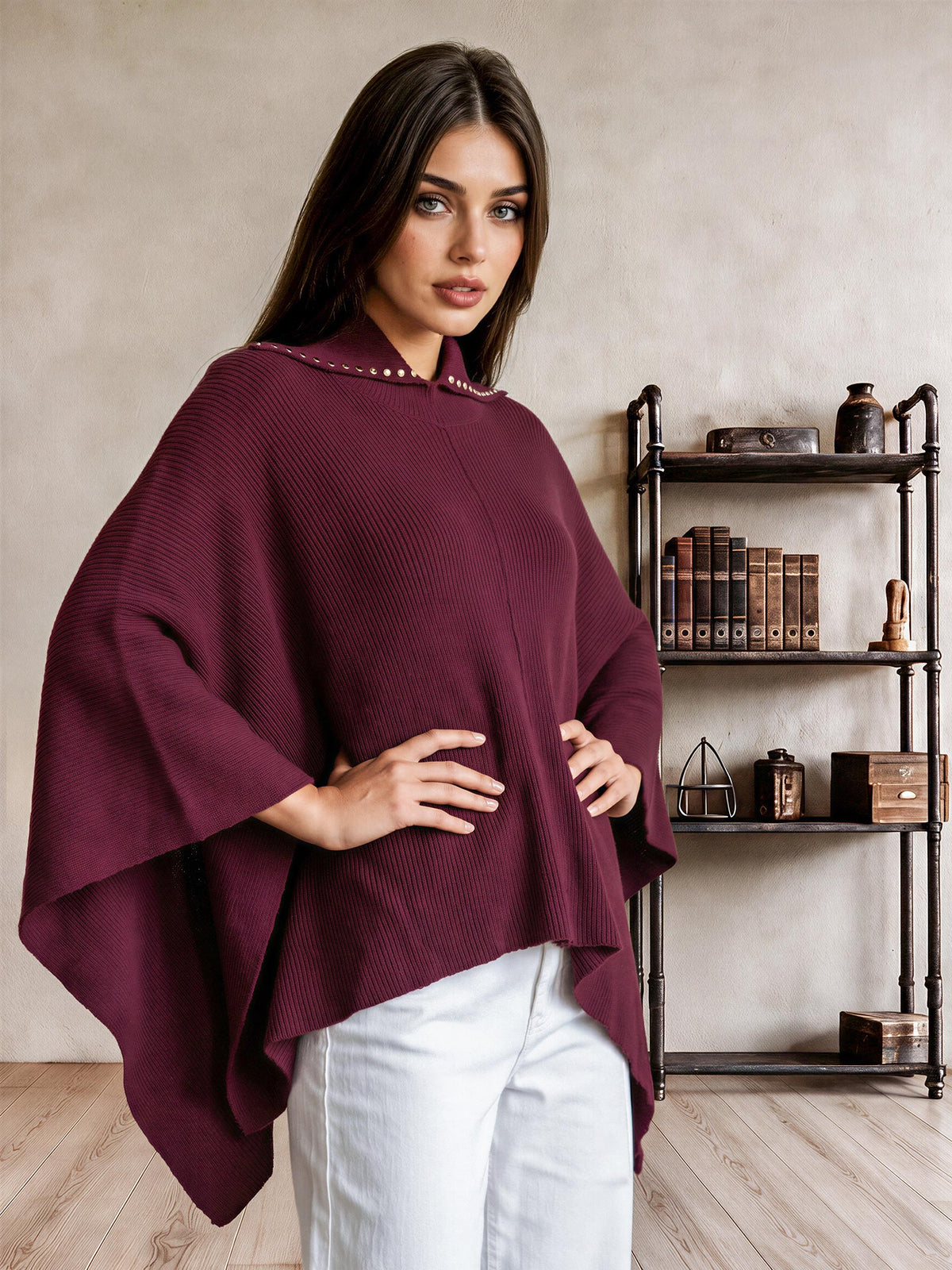 Stud Collar Cape
